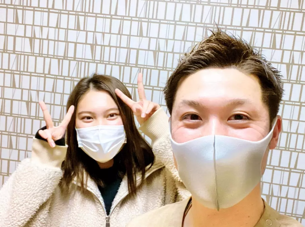 お客様との写真