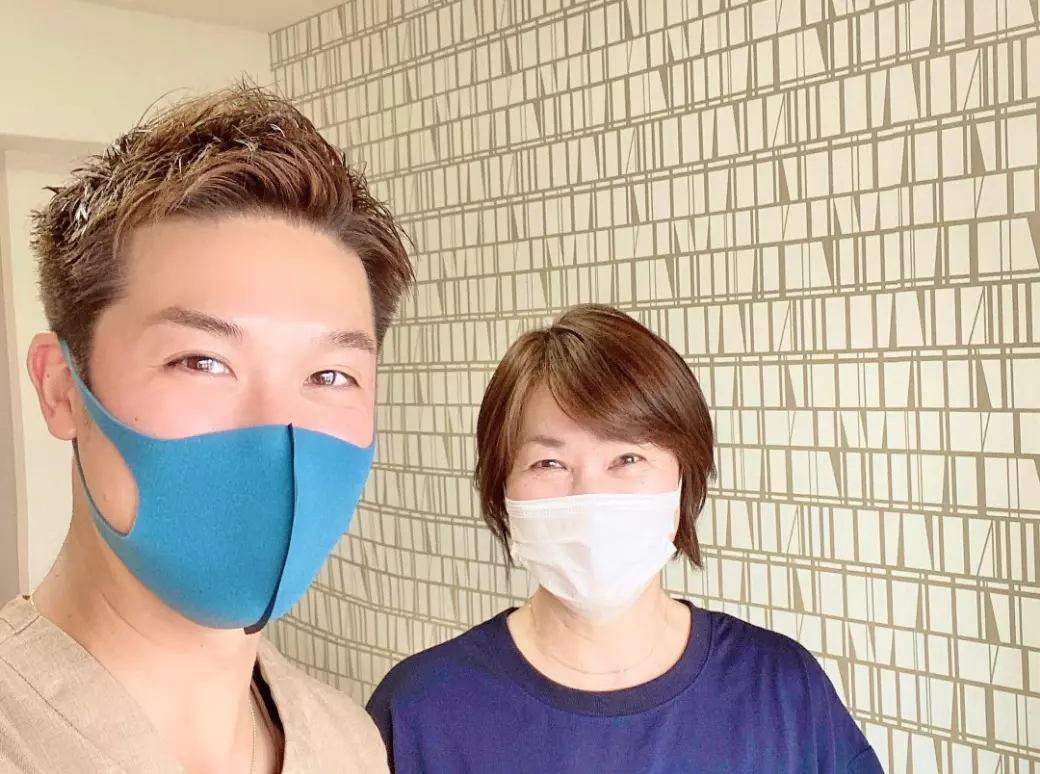 お客様との写真