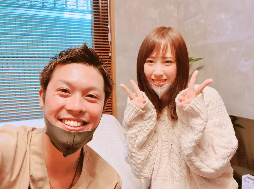 お客様との写真