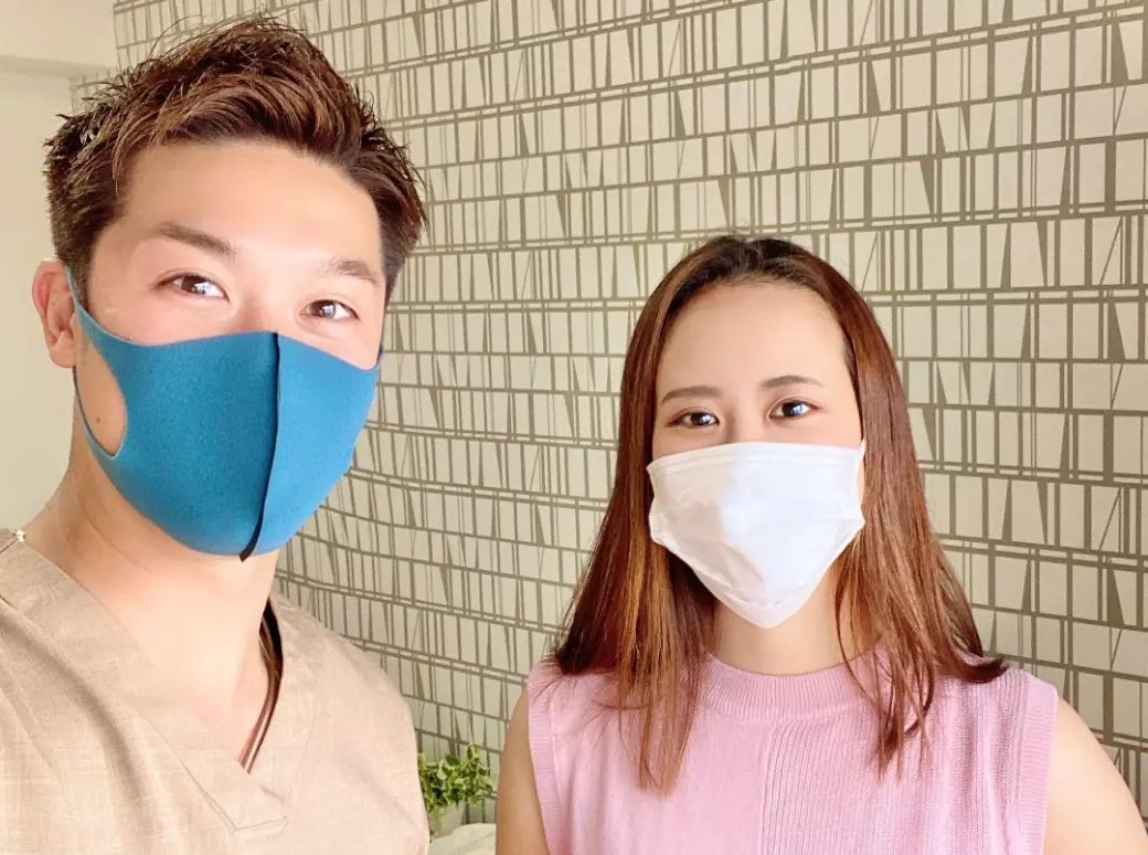 お客様との写真