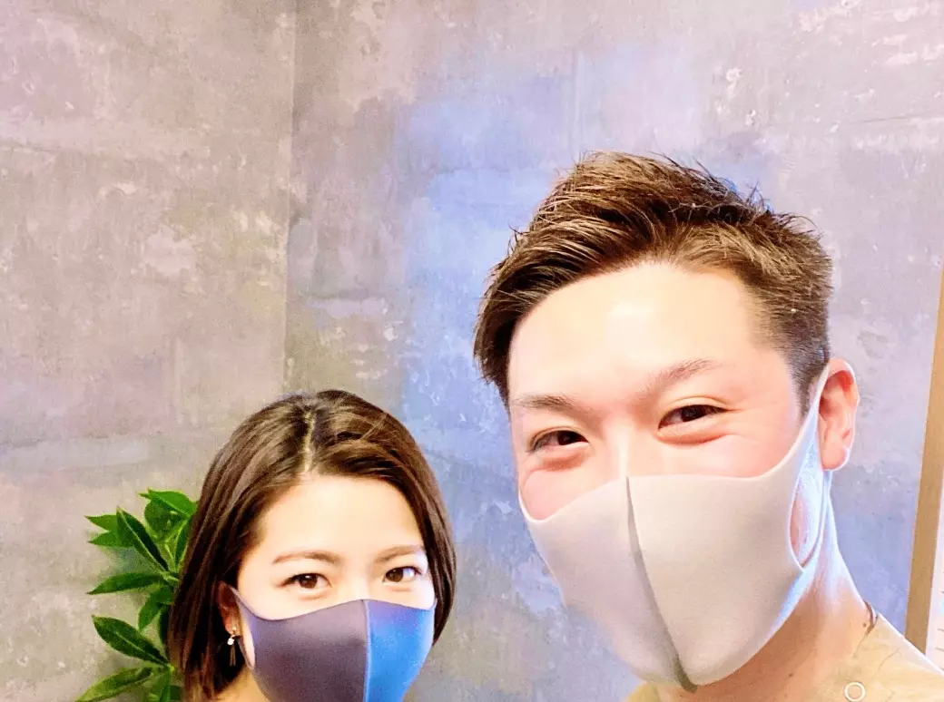 お客様との写真