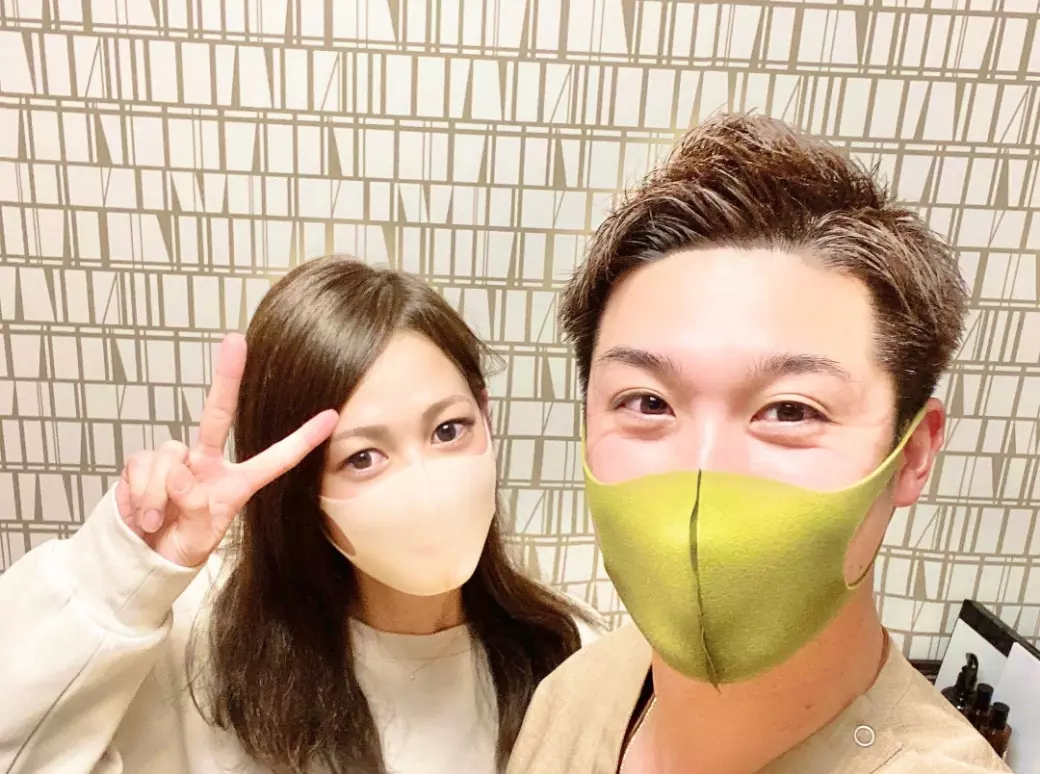 お客様との写真